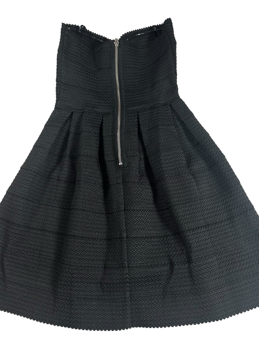 B. Darlin Black Strapless Fit & Flare Party Prom Formal Dress Juniors Size 1/2 - Picture 3 of 8